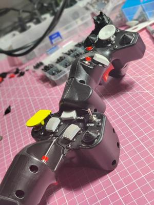AH-64 Apache Collectiv Grip Button Plates for laser-engrave