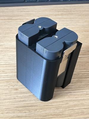 Ring Doorbell / Camera battery wall mount - holds two spare batteries