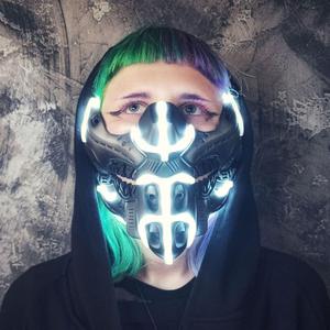Futuristic Sci-Fi half mask. File for prinitng