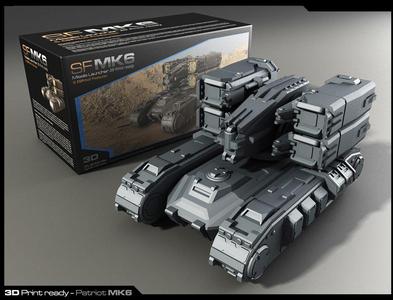 MK6-Missiles Launcher 3D Print