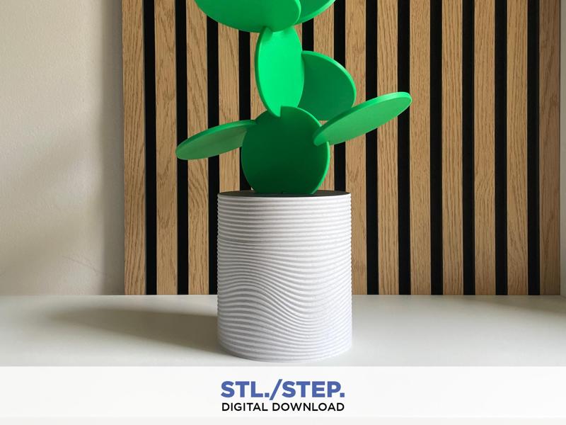 CactusCoasters | 3D pot planter | Digital Files | 3D coasters | 3D digital file | 3D stl file | 3D model STL | coaster | centerpiece