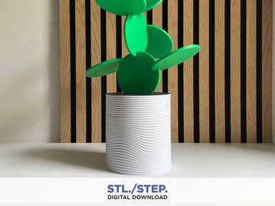 CactusCoasters | 3D pot planter | Digital Files | 3D coasters | 3D digital file | 3D stl file | 3D model STL | coaster | centerpiece