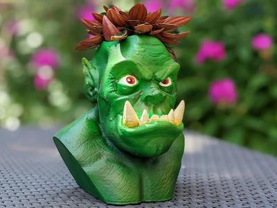 Cartoon Style Orc Planter