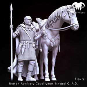 Figure & Horse - Roman Auxiliary Cavalryman 1st-2nd C. A.D. Auxilia Equestrians!