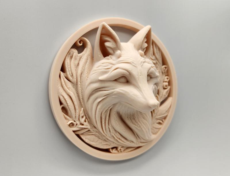 Fox Relief Sculpture Wall Art - No Supports