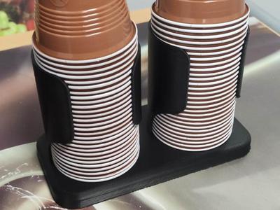 Plastic coffee cup holder 57mm