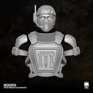 MediViper GI Joe fan art 3D printable files for Action Figures