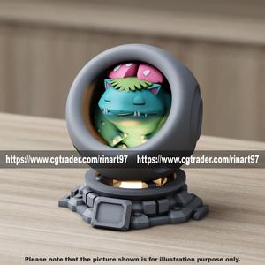 Venusaur in healing machine pods EASY PRINT NO SUPPORT