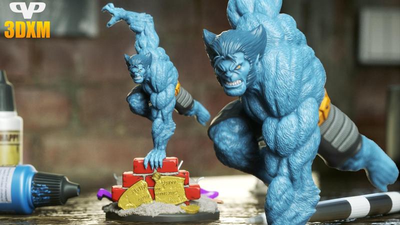 X-Men Beast STL for 3D Printing ChibiSTL 3DXM
