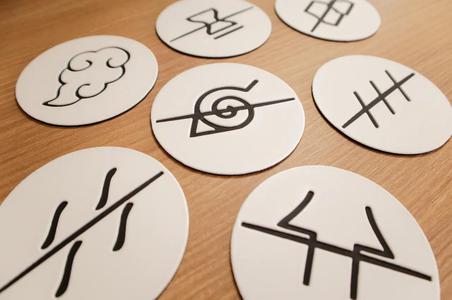 Posavasos de los Akatsuki de Naruto | 8 unidades   
