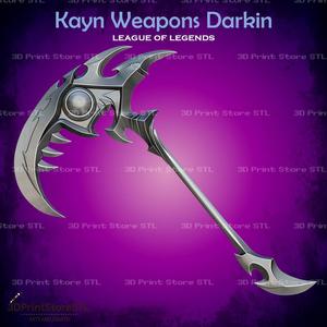 Kayn Darkin Scythes Cosplay League of Legends - STL File