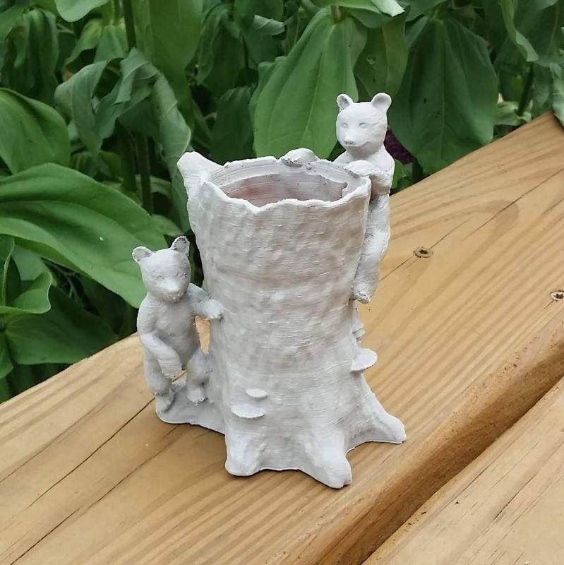 Tree Stump Pencil Holder