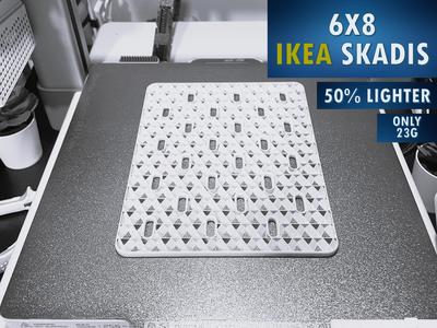 6x8 IKEA SKADIS, Lightweight - 50% Less Filament