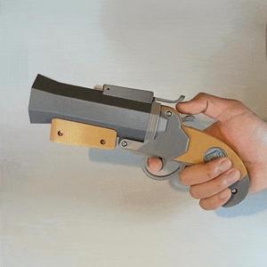 Dice Blunderbuss (Sawed-off) – Rubber Band Powered Dice Launcher