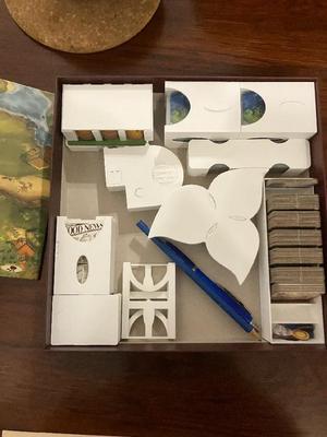 Everdell Duo Organiser/ Insert (optional lids; includes space for sleeved cards)