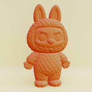 Labubu Plush Character Printable
