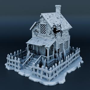 Destroyed Medieval house