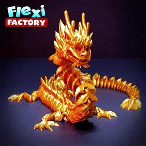 Flexi Print-in-Place Imperial Dragon with 3MF Included!