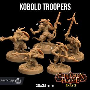Kobold Troopers – Kobold Ground Troops | PRESUPPORTED | Children of the Flame Part 2