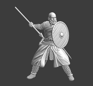 Medieval javelin thrower