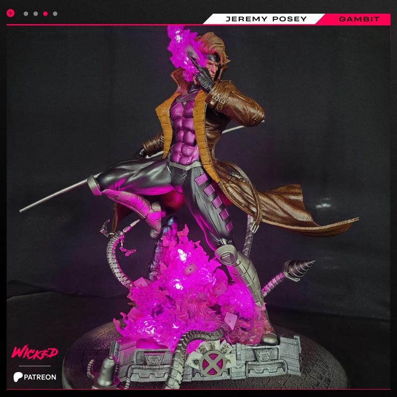 Wicked Marvel Gambit Sculpture 3D print model