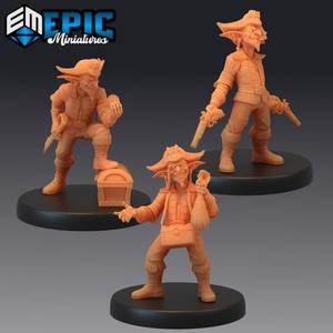Goblin Pirate Set / Green Skin Army Soldier / Corsair Master / Male Captain