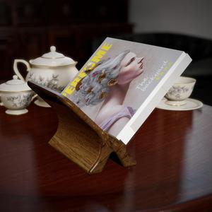 WOODEN MAGAZINE RACK
