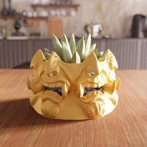 3D Monster Face Vase STL File – Monster Art, Unique Home Decor, 3D Print File, Creative Vase Design, Gift Idea, Modern Vase