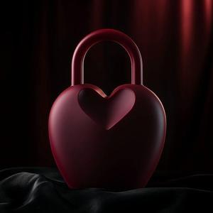 Heart Lock Vase for Romantic Decor