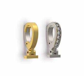 Diamond Clasp Bail for Pendants Necklaces