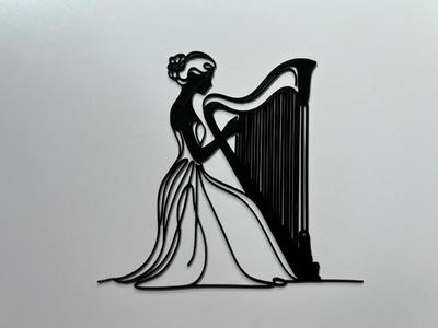 Harp Wall Art #1