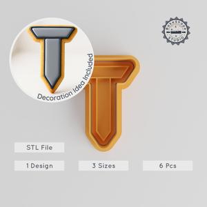 3D Tack Shape Cutter & Stamp Set, Cookie & Fondant Decor, 6 Piece, Small/Medium/Large Pin Designs PRODUCT_533