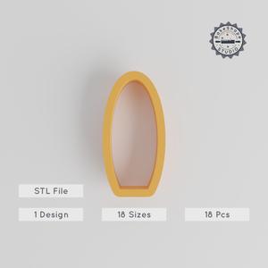 Surfboard Shape Cutter Set, 18 Sizes, Perfect for Cookies, Fondant & Clay, Summer Beach Crafting PRODUCT_1443