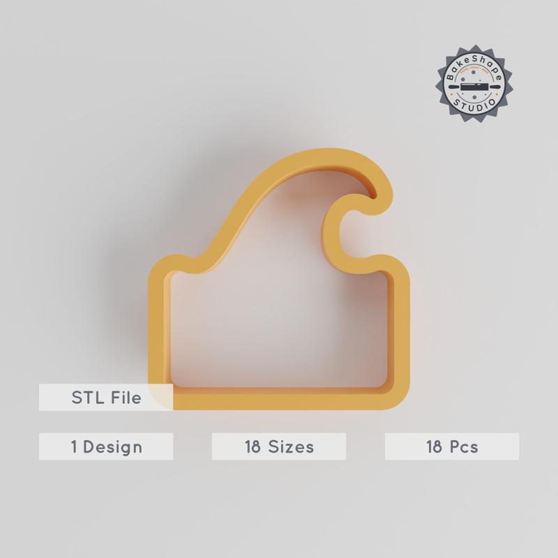 Wave Ocean Shape Cutter Collection, 18 Sizes, 0.75"-5.00", Perfect for Cookies, Fondant & Clay PRODUCT_2734