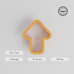 Arrow Shape Cutter Set, 18 Pieces, Multiple Sizes 0.75"-5", Perfect for Cookies, Fondant & Clay PRODUCT_99