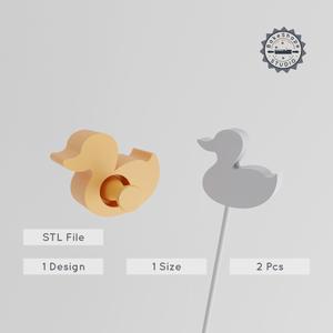 Duck Cake Pop Mold, Animal & Wildlife Design, 3D Printing STL File Collection PRODUCT_2790