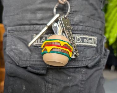 Burger keychain