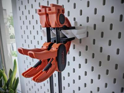 Stackable 4-Piece Bar Clamp Holder for Ikea Skadis