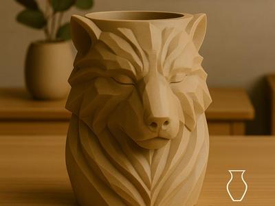 Bear-shaped vase art pot – calm power at home