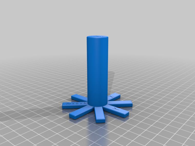 Parts for Stepper Calibration / Kalibrieren X Y Z