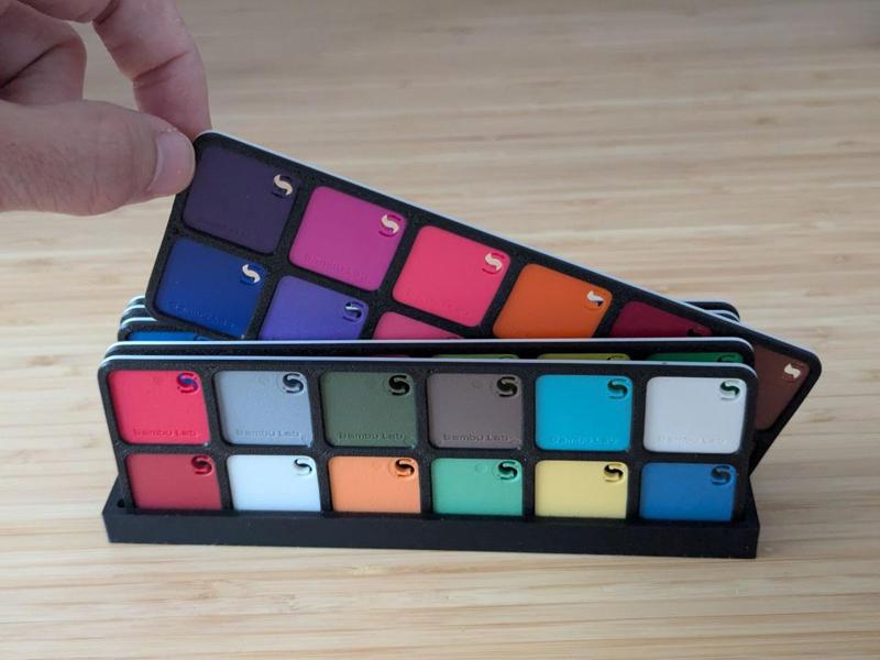 Simple swatch display board holder
