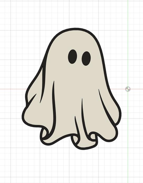 Cute ghost wall art