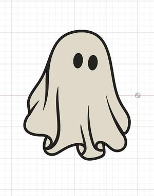 Cute ghost wall art