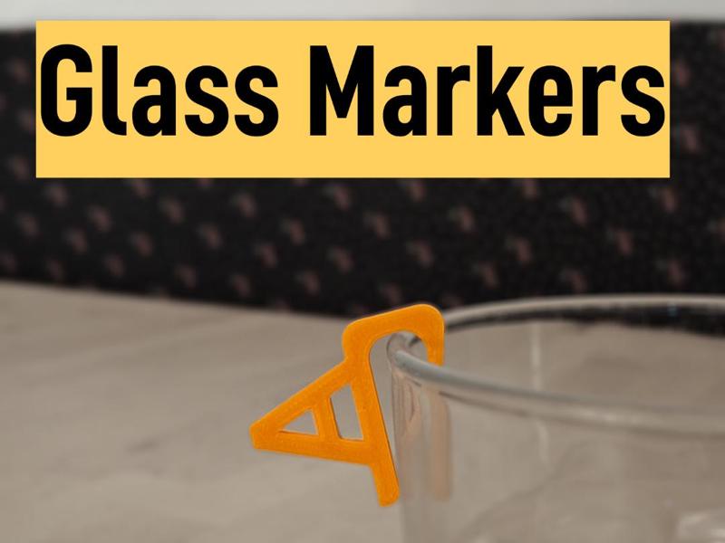 Personalized 3D Drink Markers – A to Z 