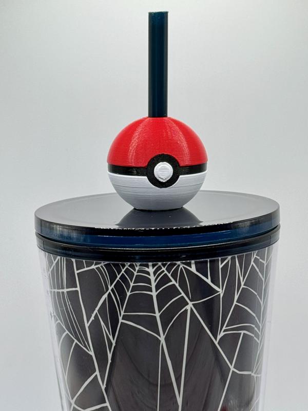 Pokeball Straw Topper