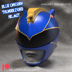 Blue Unicorn Thunderzord Helmet