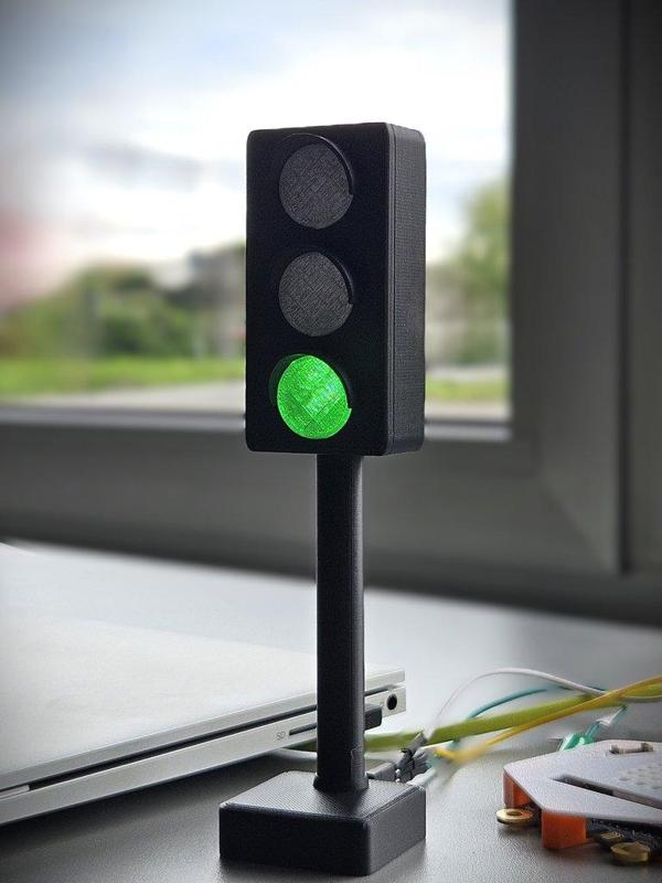 Traffic Light (Ampel) for Arduino, ESP32, ... using WS2812 Stick,  (Ampel)