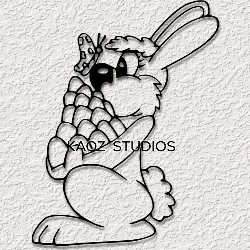 Easter Bunny wall art Easter Rabbit wall decor Holiday decoration