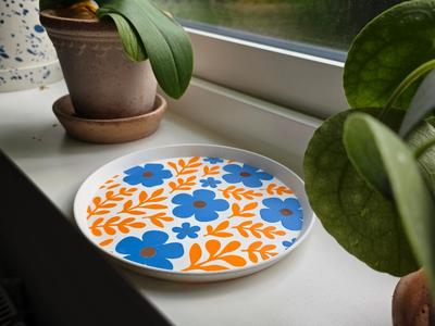 Blomma - Floral Decorative Tray