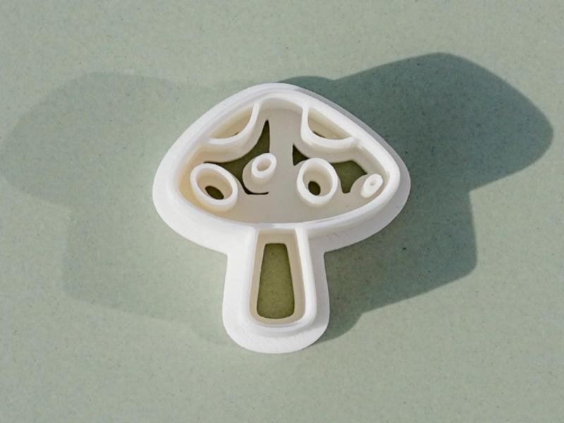 Mushroom Polymer Clay Cutter Earrings Necklaces
